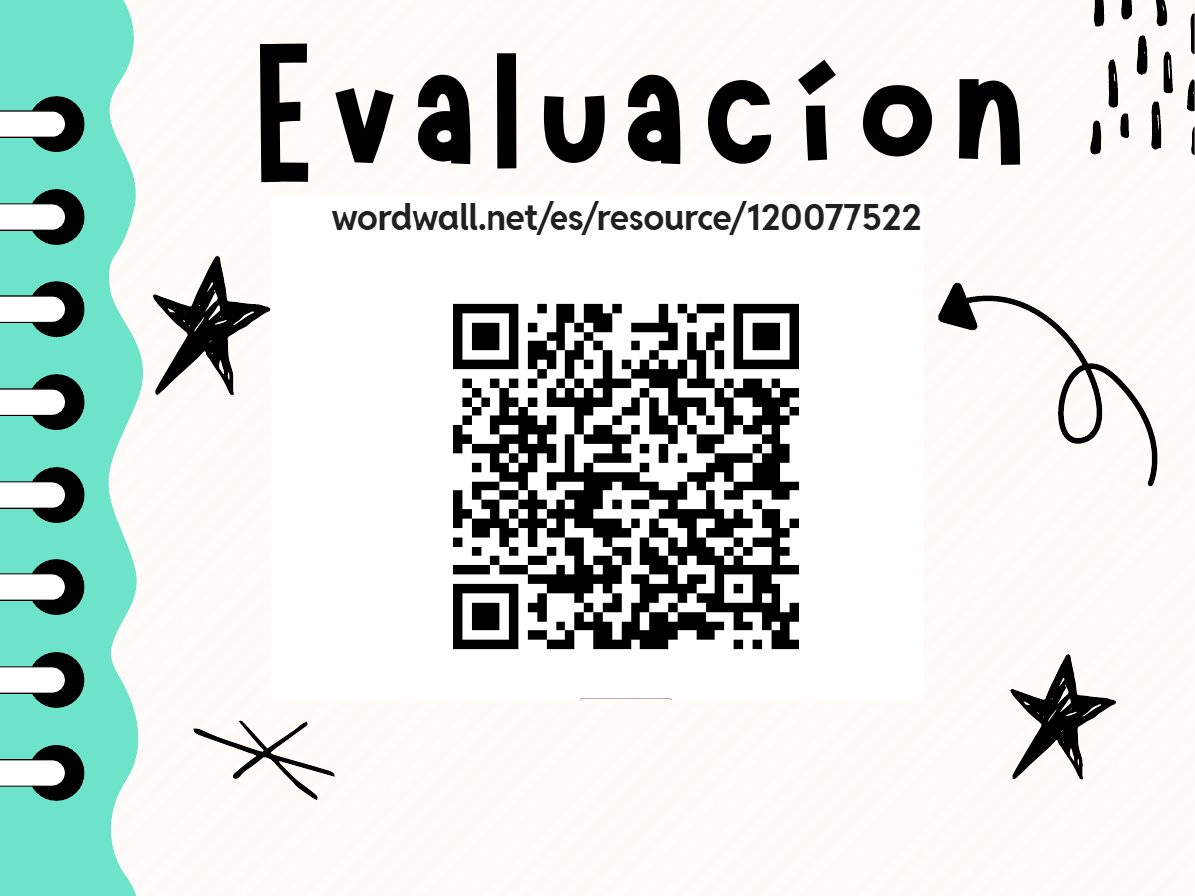 Evaluación: código QR para el cuestionario en Wordwall
